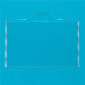 （まとめ） ライオン事務器 名札用ホルダー ヨコ型セミハードタイプ N300H-10P 1パック（10枚） 【×30セット】