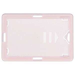 （まとめ） ライオン事務器 名札用ホルダータテヨコ兼用型 ソフトタイプ（IDカード用） ピンク N209H-5P 1パック（5枚） 【×5セット】