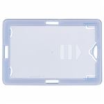 （まとめ） ライオン事務器 名札用ホルダータテヨコ兼用型 ソフトタイプ（IDカード用） ブルー N209H-5P 1パック（5枚） 【×5セット】
