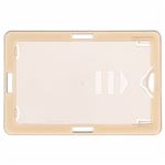 （まとめ） ライオン事務器 名札用ホルダータテヨコ兼用型 ソフトタイプ（IDカード用） オレンジ N209H-5P 1パック（5枚） 【×5セット】