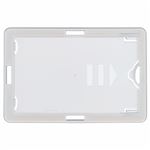 （まとめ） ライオン事務器 名札用ホルダータテヨコ兼用型 ソフトタイプ（IDカード用） ホワイト N209H-5P 1パック（5枚） 【×5セット】