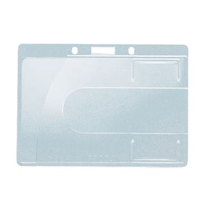 （まとめ） ライオン事務器 名札用ホルダー ヨコ型ハードタイプ IDカード用 N200H-2P 1パック（2個） 【×30セット】