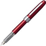 （まとめ） プラチナ 万年筆 プレジール #70レッド 細字（化粧箱入） PGB-1000#70-2 1本 【×5セット】