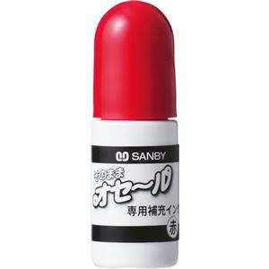 （まとめ） サンビー そのままオセール補充インク油性顔料 赤 5ml TDI-02 1個 【×30セット】