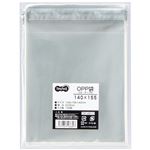 （まとめ） TANOSEE OPP袋 フタ・テープ付140×155+40mm 1セット（1000枚：100枚×10パック） 【×3セット】