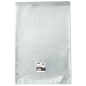 （まとめ） TANOSEE OPP袋 フタ・テープ付A2用 425×600+40mm 1パック（100枚） 【×3セット】