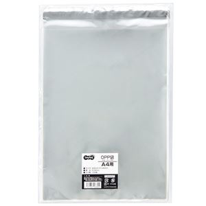 TANOSEE OPP袋 フタ・テープ付A4用 225×310+40mm 1セット（1000枚：100枚×10パック）