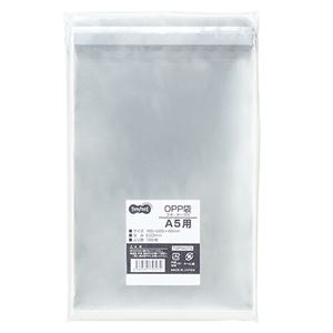 （まとめ） TANOSEE OPP袋 フタ・テープ付A5用 160×220+40mm 1セット（1000枚：100枚×10パック） 【×2セット】