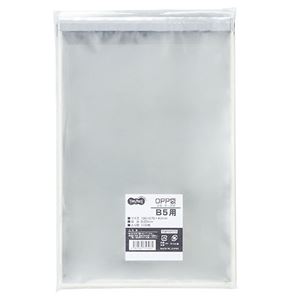 TANOSEE OPP袋 フタ・テープ付B5用 195×270+40mm 1セット（1000枚：100枚×10パック）