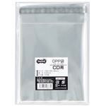 （まとめ） TANOSEE OPP袋 フタ・テープ付CD用 130×155+40mm 1セット（500枚：100枚×5パック） 【×5セット】