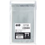 （まとめ） TANOSEE OPP袋 フタ・テープ付L判写真用 95×135+40mm 1セット（500枚：100枚×5パック） 【×5セット】