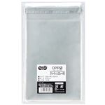 （まとめ） TANOSEE OPP袋 フタ・テープ付グリーティングカード用 125×180+40mm 1セット（500枚：100枚×5パック） 【×5セット】