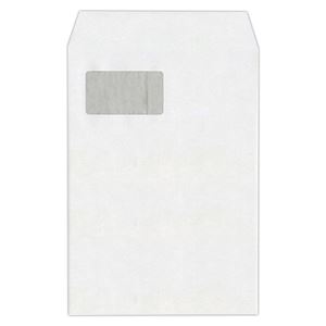 （まとめ） ハート 透けない封筒 ケント グラシン窓テープ付 A4 XEP730 1パック（100枚） 【×2セット】
