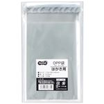 （まとめ） TANOSEE OPP袋 フタ・テープ付はがき用 110×160+40mm 1パック（100枚） 【×30セット】