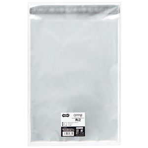 TANOSEE OPP袋 フタ・テープ付角2 240×330+40mm 1セット（1000枚：100枚×10パック）