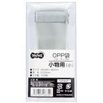 （まとめ） TANOSEE OPP袋 フタ・テープ付小物用（小） 40×80+40mm 1セット（500枚：100枚×5パック） 【×10セット】