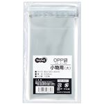 （まとめ） TANOSEE OPP袋 フタ・テープ付小物用（大） 80×120+40mm 1パック（100枚） 【×30セット】