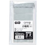 （まとめ） TANOSEE OPP袋 フタ・テープ付小物用（中） 70×100+40mm 1パック（100枚） 【×30セット】