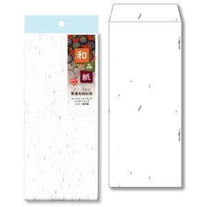 （まとめ） 長門屋商店 和み紙封筒 長4105g／m2 しろ ナフ-211 1パック（10枚） 【×30セット】