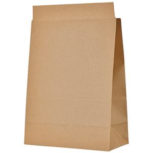 TANOSEE 宅配袋 マチ広 大 茶封かんテープ付 1セット（400枚：100枚×4パック）