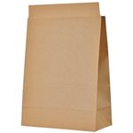 TANOSEE 宅配袋 マチ広 大 茶封かんテープ付 1セット（400枚：100枚×4パック）
