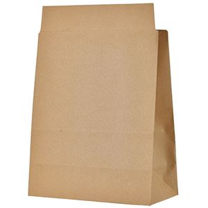 TANOSEE 宅配袋 マチ広 小 茶封かんテープ付 1セット（400枚：100枚×4パック）
