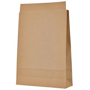TANOSEE 宅配袋 大 茶封かんテープ無し 1セット（400枚：100枚×4パック）