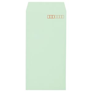キングコーポレーション ソフトカラー封筒長3 80g／m2 〒枠あり グリーン 業務用パック 161308 1箱（1000枚）