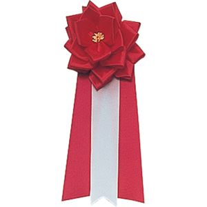 オープン工業 記章 バラ3枚タレ 小 赤KS-5-RD 1セット（20個）