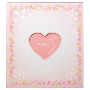 （まとめ） エヒメ紙工 ポケット付色紙 ハートシ-0001 1枚 【×30セット】
