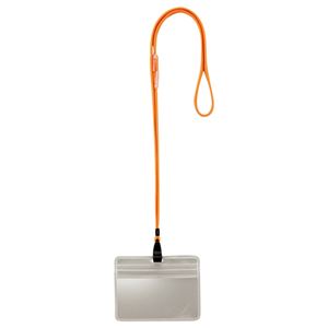 TANOSEE 吊下げ名札防水チャック付 黄 1セット（50個：10個×5パック）