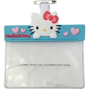 （まとめ） ティティメディカル ネームホルダーハローキティ ブルー 234090 1個 【×5セット】