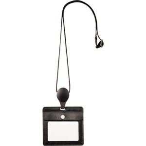 （まとめ） アスカ IDカードホルダーオープンポケットタイプ ブラック ID02BK 1個 【×5セット】
