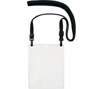 （まとめ） オープン工業 吊下げ名札 ダブルフック式イベントサイズ 黒 NL-17-BK 1パック（10個） 【×10セット】