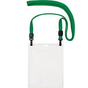 （まとめ） オープン工業 吊下げ名札 ダブルフック式イベントサイズ 緑 NL-17-GN 1パック（10個） 【×10セット】