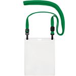 （まとめ） オープン工業 吊下げ名札 ダブルフック式イベントサイズ 緑 NL-17-GN 1パック（10個） 【×10セット】