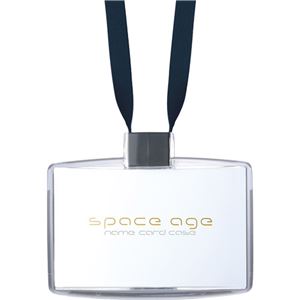 （まとめ） ソニック space ageネームカードホルダー 名刺サイズ ブラック EX-2604-D 1個 【×10セット】