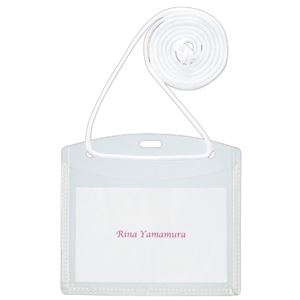 （まとめ） TANOSEE イベント用名札名刺サイズ 1セット（100個：10個×10パック） 【×2セット】