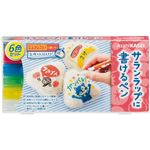 （まとめ） 旭化成ホームプロダクツサランラップに書けるペン 6色（赤・青・黒・緑・黄・白） 1セット 【×5セット】