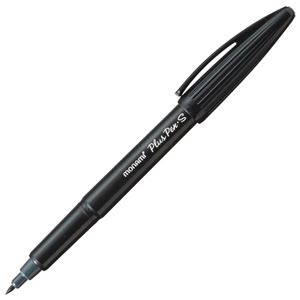 （まとめ） モナミ 水性サインペン PlusPen・S 極細 黒 18450 1セット（12本） 【×5セット】