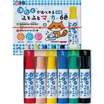 （まとめ） サクラクレパス洗たくでおとせるふとふとマーカー 6色（各色1本） MK-L6 1パック 【×5セット】