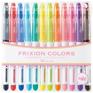 （まとめ） パイロット フリクションカラーズ0.6mm 12色セット（各色1本） SFC-120M-12C 1パック 【×5セット】