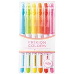 （まとめ） パイロット フリクションカラーズ0.6mm 6色セット（各色1本） SFC-60M-6C 1パック 【×10セット】