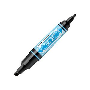 （まとめ） ゼブラ 水拭きで消せるマッキー太字+細字 黒 P-WYT17-BK 1本 【×30セット】