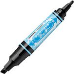 （まとめ） ゼブラ 水拭きで消せるマッキー太字+細字 黒 P-WYT17-BK 1本 【×30セット】