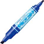 （まとめ） ゼブラ 水拭きで消せるマッキー太字+細字 青 P-WYT17-BL 1本 【×30セット】