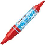 （まとめ） ゼブラ 水拭きで消せるマッキー太字+細字 赤 P-WYT17-R 1本 【×30セット】