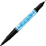 （まとめ） ゼブラ 水拭きで消せるマッキー極細（細字+極細） 黒 P-WYTS17-BK 1本 【×30セット】