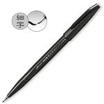 （まとめ） ぺんてる 筆文字サインペン 細字 黒XSES15NFA 1本 【×30セット】