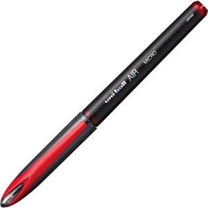（まとめ） 三菱鉛筆 水性ボールペン ユニボールエア0.5mm 赤 UBA20105.15 1本 【×30セット】